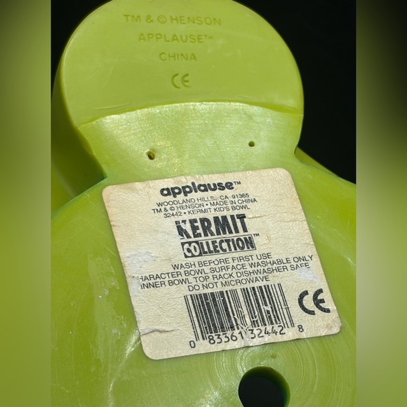 Vintage Applause Kermit Collection Kid’s Bowl Holder, Upcycle Trinket Dish - Picture 10 of 15